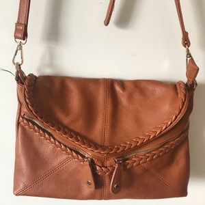 Tan Leather Shoulder Bag